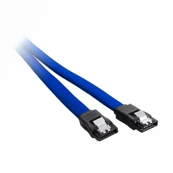 CableMod ModMesh - SATA-Kabel - Serial ATA 150/300/600 - SATA (W) zu SATA (W) - 60 cm - Blau (CM-CAB-SATA-N60KB-R)