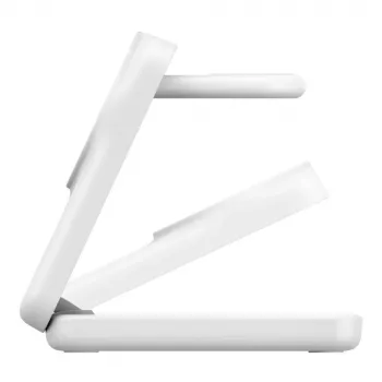 Indoor-Ladegerät Belkin UltraCharge 25W Qi2 3-in-1 Magnetisches Ladegerät EU Weiß Quadratisch