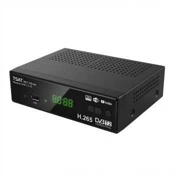 Terrestrischer HD-Receiver TECHNISAT TechniSat HD-T 225 Terrestrial Schwarz, DVB-T/T2, H.265/HEVC, 1 Tuner