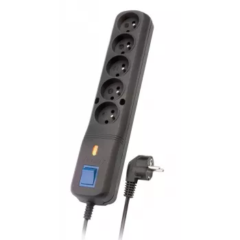 Lestar 5+ Lf-530wa, Überspannungsschutz, 1,5 m, Schwarz Lf-530wa 5+ 3l G-a K. Cz 1,5m