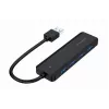 USB-Hub Gembird 4-Port USB 3.1 (Gen 1) — 4 Ports, USB 3.2 Gen 1 Type-A, 5V/2.1A, 109×30×10 mm, schwarz