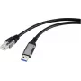Renkforce USB, Netzwerk-Adapterkabel [1x USB 3.2 Gen 1 Stecker A (USB 3.0) - 1x RJ45-Stecker] 1,80 m Aluminium-Stecker (RF-6055784)