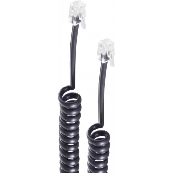 shiverpeaks ®-BASIC-S-Telefonhörer-Spiralkabel-Kabel 2x 4P4C, Weiß, 4,0m (BS70134)