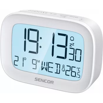 Digitaler Wecker SENCOR SRC 2200 mit LED-Anzeige und Batterie-Backup