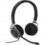Kabelgebundenes Dual-Business-Headset Plusonic 15.2P mit USB- und 3,5-mm-Anschlüssen, Modell 6208-15.2P