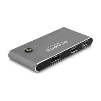 KVM-Switch DeLOCK 11487 USB 8K Ultra HD 144 Hz