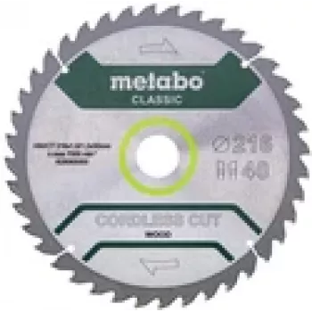 Kreissägeblatt Metabo 628065000 21,6 cm Bohrung 3 cm