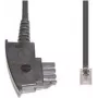 Telefonkabel e+p T 36 6 m Transparent Schwarz
