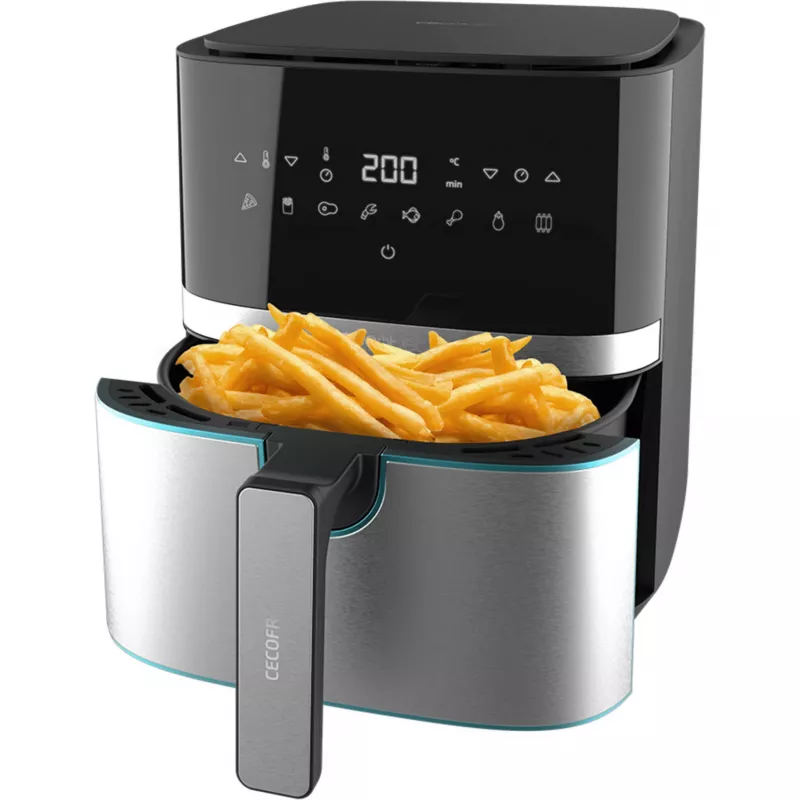 CECOTEC Cecofry Full Inox Pro 5500 Pro Heißluftfritteuse mit Zubehör
