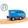 Train BRIO World Pull Back Train Schwarz Blau 36019