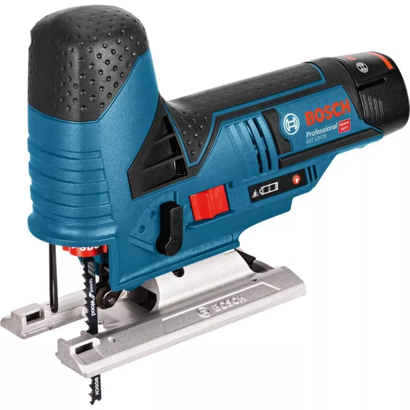 Akku-Stichsäge GST 12V-70 Professional, 12 Volt (Blau/Schwarz, 2x Lithium-Ionen-Akku 3,0Ah, in L-BOXX)