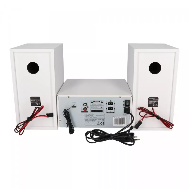 Home Audio Mikrosystem BLAUPUNKT MS16BT 15 W, CD/USB/MP3, Bluetooth, FM RDS, Weiß