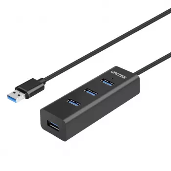 UNITEK Y-3089V01 Schnittstellen-Hub USB 3.2 Gen 1 (3.1 Gen 1) Typ-A 5000 Mbit/s Schwarz