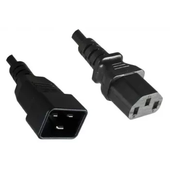 Microconnect PE030605 Stromkabel Schwarz 0,5 m C13-Kupplung C20-Kupplung