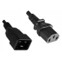 Microconnect PE030605 Stromkabel Schwarz 0,5 m C13-Kupplung C20-Kupplung