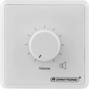 Omnitronic ELA LS-Regler 80711002 10 W mono weißer Lautstärkeregler für ELA-Systeme