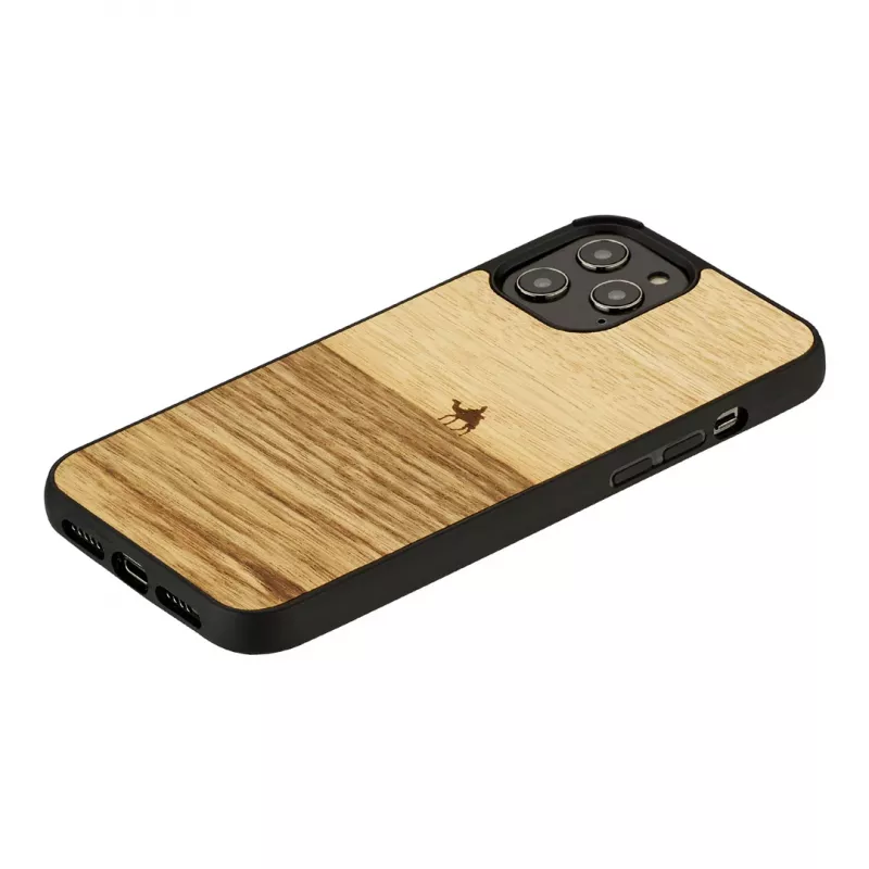 Handyhülle Man and Wood für iPhone 12 / 12 Pro — terra Schwarz