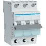 Hager MCS310. Nennstrom: 10 A. Typ: C-Charakteristik, Modulanzahl (max.): 3 Module. Breite: 52,5 mm, Tiefe: 70 mm, Höhe: 83,4 mm (MCS310)
