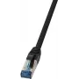 Netzwerkkabel LogiLink CQ6145S RJ-45 Cat6a 50 m Schwarz