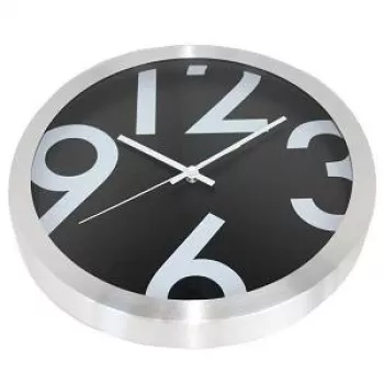 NXT Uhr 13803 Big Numbers, Ø35 cm, Wand, Schwarz