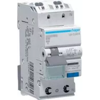 Hager Fehlerstrom-Miniature Circuit Breaker 1P+N127V 6kA B-16A 30mA Typ A QC (ADS917D)