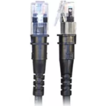 PatchSee ThinPATCH - Patchkabel - RJ-45 (M) auf RJ-45 (M) - 2,1 m - 4,9 mm - FTP - CAT 6a - IEEE 802,3at - geschirmt, halogenfrei - Schwarz (TP-6A-F/7)