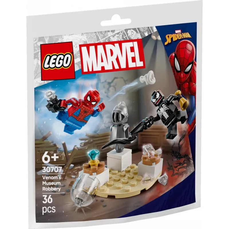 Konstruktionsspielzeug LEGO Venoms Museumsraub Polybag-Set 30707 – Marvel Super Heroes, kleines Sammler-Spielset
