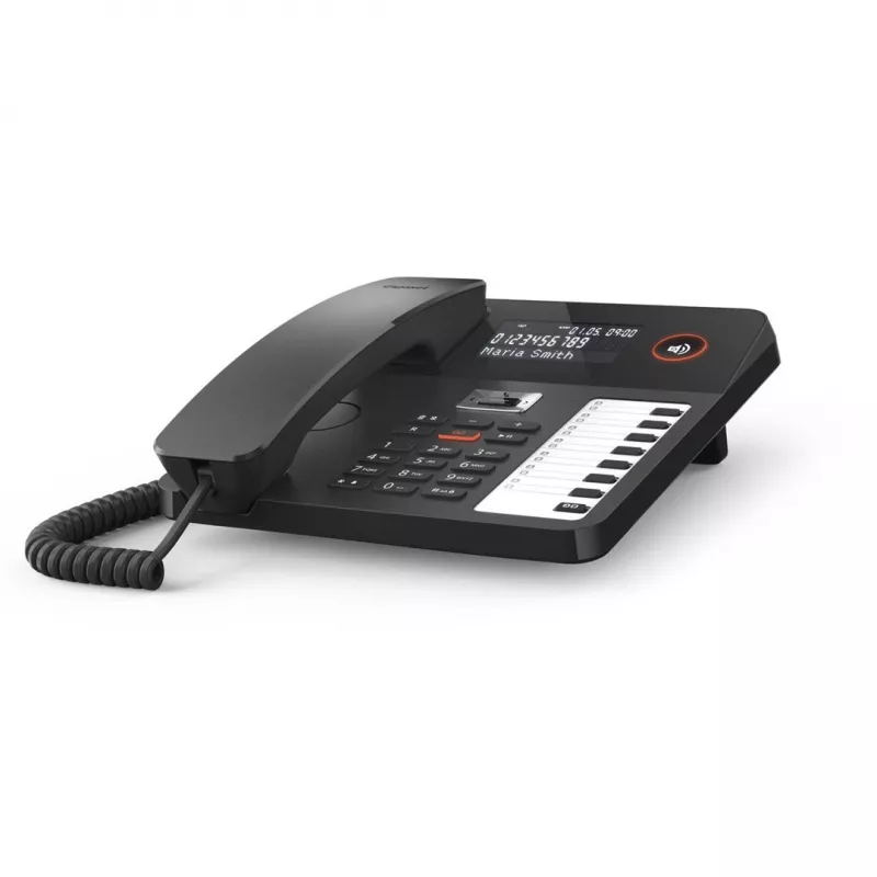 DECT-Telefon Gigaset DESK 800A Kabelgebundenes Handgerät 200 Telefonbucheinträge Schwarz