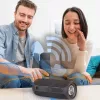 Tragbarer Lautsprecher MANTA SPK130GO BT — Bluetooth 5.0, TWS, FM, 10W RMS, wiederaufladbar (schwarz, 8×8×19 cm)