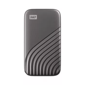 Externe SSD | WESTERN DIGITAL | My Passport | 1TB | USB-C | Schreibgeschwindigkeit 1000 MB/s | Lesegeschwindigkeit 1050 MB/s | WDBAGF0010BGY-WESN