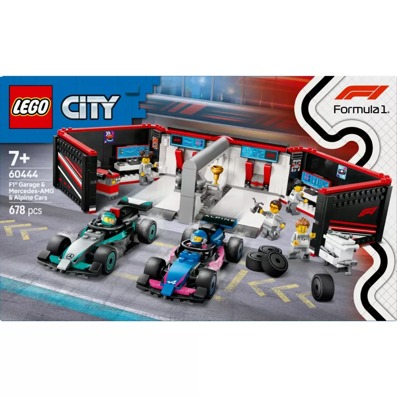 LEGO CITY 60444 F1 Garage & Mercedes-AMG & Alpine Autos