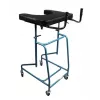 Vierrädriger Stützrollator VITEA CARE VCBK2A mit höhenverstellbarem, faltbarem Stahlrahmen, Bremsen, 4 Gummirädern, max. Belastung 125 kg