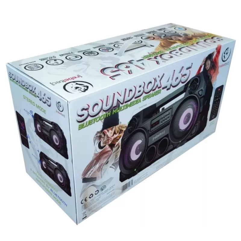 Rebeltec Bluetooth Lautsprecher SoundBOX 465 schwarz
