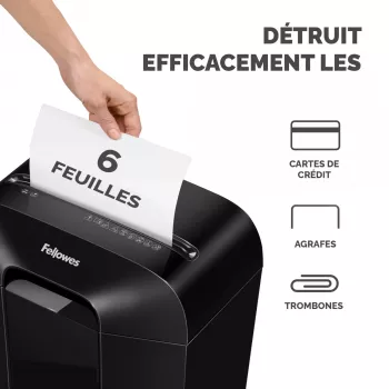 Powershred | LX25 | Schwarz | 11,5 L | Kreditkartenvernichtung | dB | Papierverarbeitung Standard/Ausgabe 6 Blatt pro Durchgang | Partikelschnitt-Aktenvernichter | Garantie 24 Monate