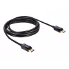 DisplayPort-Kabel DeLOCK 82424 3m Stecker-Stecker Gold Schwarz