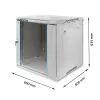 Qoltec 54487 RACK-Schrank 19 | 12U | 600 x 635 x 600