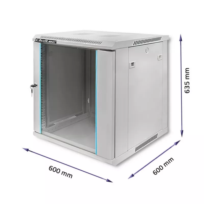 Qoltec 54487 RACK-Schrank 19 | 12U | 600 x 635 x 600