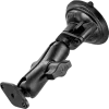 RAM Mounts Twist-Lock flache Saugnapf-Doppelkugelhalterung Schwarz RAP-B-166-2U