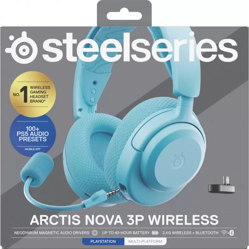 Steelseries Arctis Nova 3P Kabellos PS Aqua