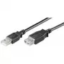 Wentronic Goobay USB 2.0 Hi-Speed Verlängerungskabel, Schwarz, 0,3 m - USB 2.0-Stecker (Typ A) > USB 2.0-Buchse (Typ A) (68622)