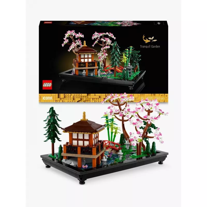 LEGO Bauset ICONS 10315 Zen-Garten, 1363 Teile, 18+, Maße 210×320×200 mm, Gewicht 4,19 kg