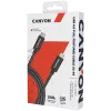 CANYON UC-44, Kabel, U4-CC-5A1M-E, USB4 TYPE-C auf TYPE-C Kabel 40G 1m 5A 240W(ERP) mit E-MARK, CE, ROHS, schwarz