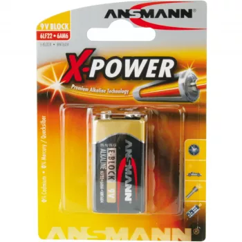 Einwegbatterie Ansmann 9V-Block