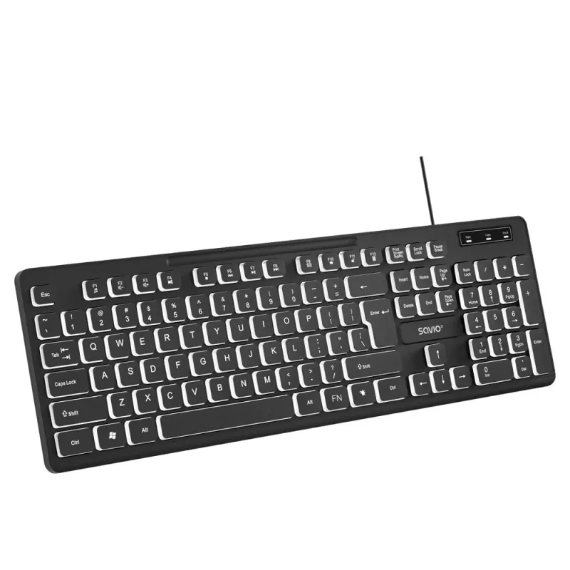 Savio KB-04 Tastatur Home/Office USB QWERTY UK International Schwarz