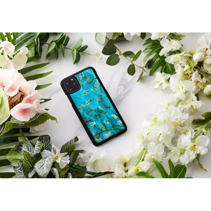 Schutzhülle iKins für iPhone 11 Pro Max – Almond Blossom Schwarz