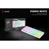 Gaming-Tastatur Savio Phenix WHITE GAT RED PUD Kabelgebunden Kabellos USB Bluetooth RGB LED