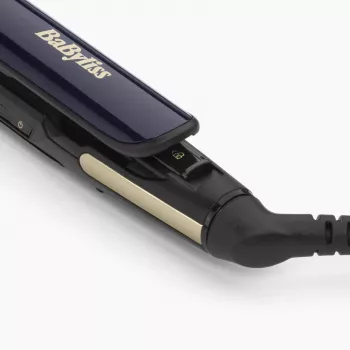 Haarglätter BABYLISS ST484E — Keramikplatten, Warm-Technologie, 230 V, 3,3 m Kabel, Schwarz/Gold