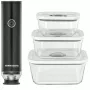 Hand-Vakuumiergerät Rommelsbacher VAC 253/S, batteriebetrieben, anthrazit, mit 3 Glasbehältern