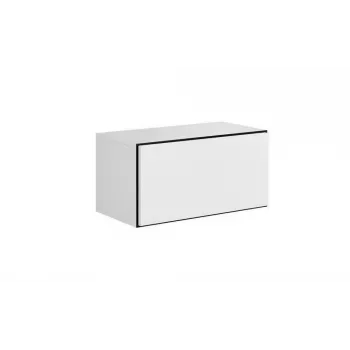 Aufbewahrungsschrank cama meble ROCO RO3, bodenstehend an der Wand, 75×37×39 cm, weiß/schwarz/weiß
