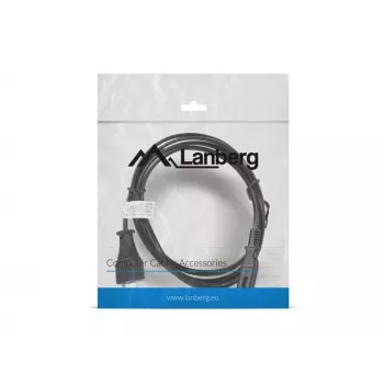 Lanberg CA-C7CA-10CC-0018-BK Stromkabel Schwarz 1,8 m C7-Kupplung CEE7/16